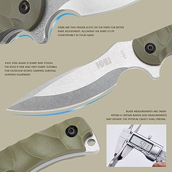 KUU☆ KHU Fixed Blade Knife Tactical, Hunting Knife Survival Knife